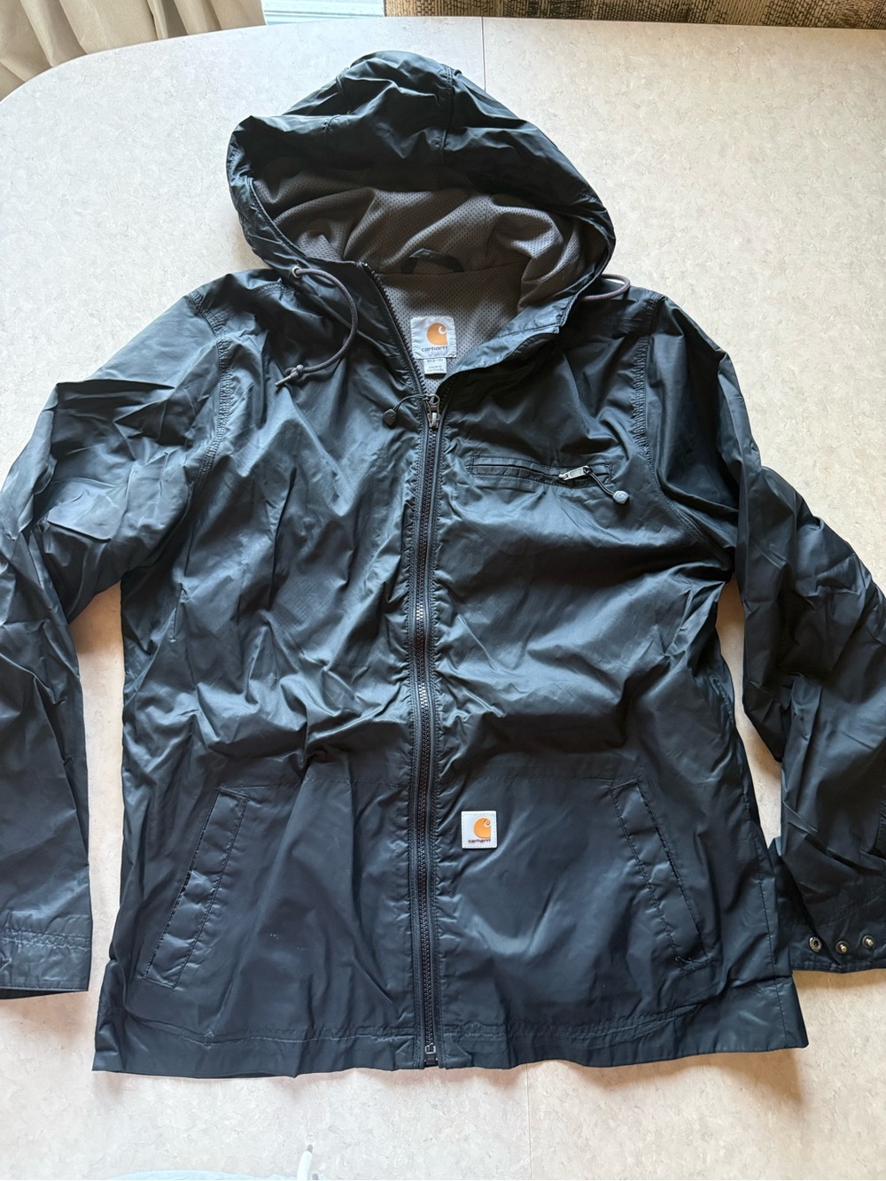 Carhartt Women’s Black Hooded Rain Jacket